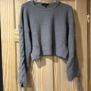Cropped Gray Sweater